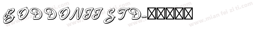 BODDONII STD字体转换